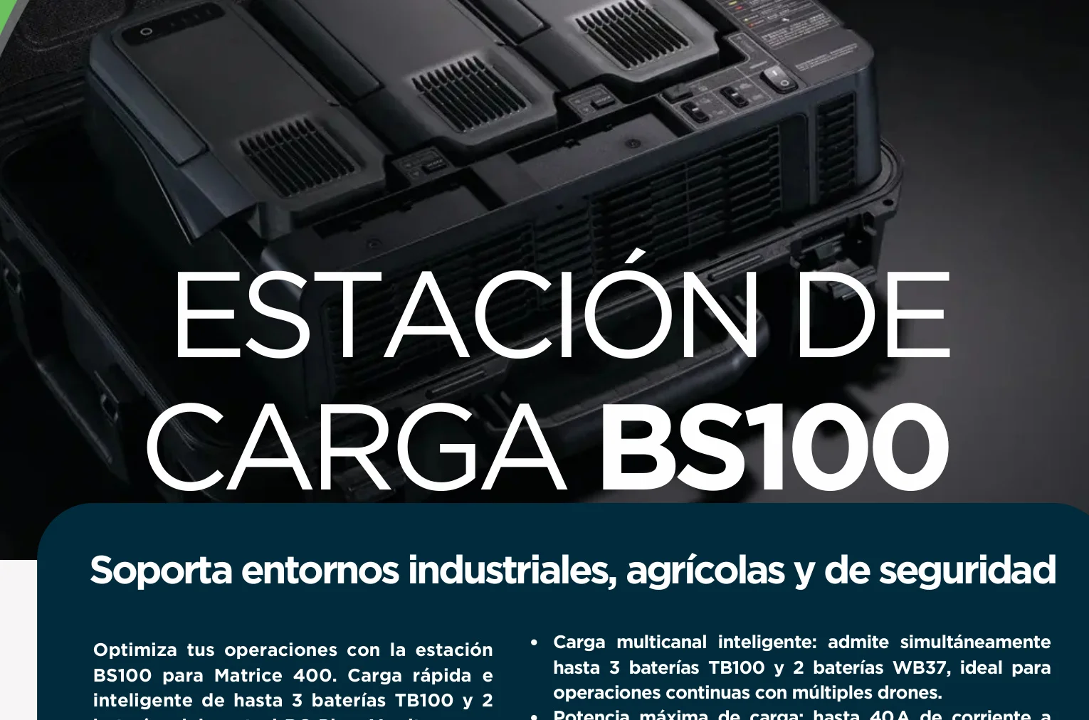 Estación de carga rápida maleta BS100 para Matrice 400